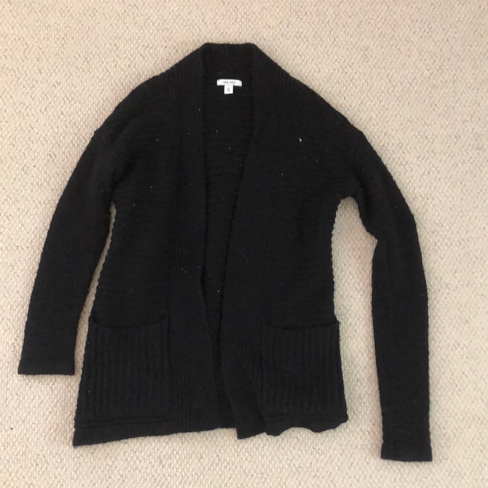 Nine West Black Knit Cardigan Classic Style